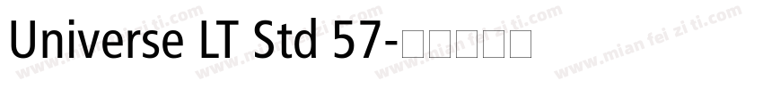 Universe LT Std 57字体转换